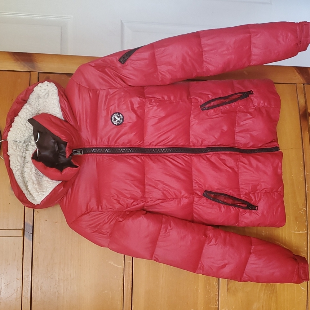 American eagle light puffer jacket Red XXS